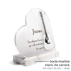 Plaque funéraire guitare-acoustique-blanche-forme-coeur 4 Plaquedeces.fr